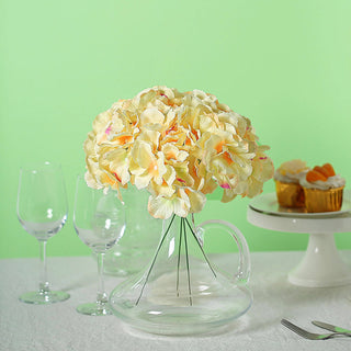 Create Beautiful Wedding Decor with Yellow Hydrangea Stems