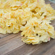 10 Flower Heads | Yellow Artificial Hydrangea Stems, DIY Home Wedding Floral Decor