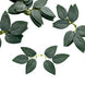 100 Pack | Frosted Green Bulk Rose Leaves Artificial Greenery Fake Rose Flower Leaves for DIY Wreath