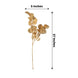 2 Pack | 27inch Metallic Gold Artificial Round Eucalyptus Leaf Bouquets