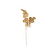 2 Pack | 27inch Metallic Gold Artificial Round Eucalyptus Leaf Bouquets
