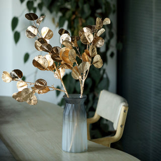 Glamorous Sophistication with Shiny Gold Decorative Leaf Branches