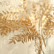 2 Pack | 21inch Metallic Gold Artificial Fern Leaf Bouquets
