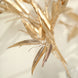 2 Pack | 33inch Shiny Metallic Gold Artificial Bamboo Leaf Branches#whtbkgd