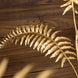 2 Pack | 29inch Metallic Gold Artificial Fern Leaf Stems, Faux Tropical Floral Arrangements#whtbkgd