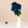 12 Bushes | Navy Blue Artificial Silk Chrysanthemum Flower Bouquets