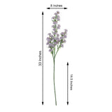 2 Bushes | 33inch Lavender Lilac Artificial Chrysanthemum Mum Flower Bouquets