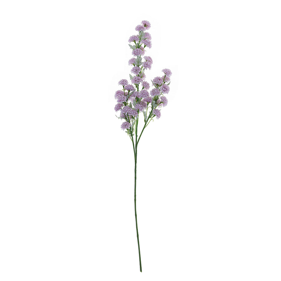 2 Bushes | 33inch Lavender Lilac Artificial Chrysanthemum Mum Flower Bouquets
