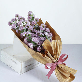 Create a Stunning Display with Lavender Lilac Artificial Chrysanthemum Mum Flower Bouquets