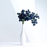 2 Bushes | 33inches Navy Blue Artificial Chrysanthemum Mum Flower Bouquets