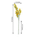 2 Bushes | 33inches Yellow Artificial Silk Chrysanthemum Mum Flower Bouquet
