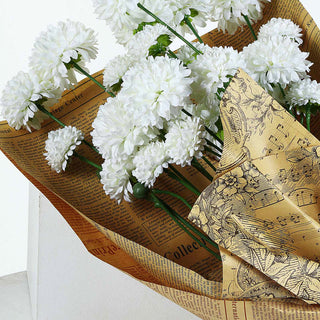 Add Elegance to Your Décor with Ivory Artificial Mums Spray