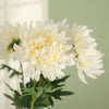 3 Stems | Ivory 27inch Artificial Silk Chrysanthemum Bouquet Flowers#whtbkgd