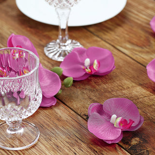 Add Elegance to Your Event Decor with Fuchsia Artificial Silk Orchids