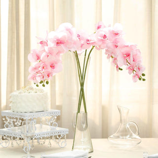 Elegant Pink Artificial Silk Orchid Bouquets