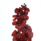 2 Stems | 40inch Tall Red Artificial Silk Orchid Flower Bouquets