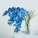 2 Stems | 40inch Tall Royal Blue Artificial Silk Orchid Flower Bouquets