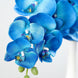 2 Stems | 40inch Tall Royal Blue Artificial Silk Orchid Flower Bouquets#whtbkgd