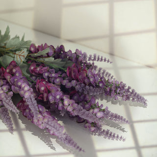 Elevate Your Event Decor with Lavender Lilac Artificial Foxglove Orchid Flower Bouquet Stem
