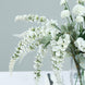 2 Bushes | 34inch White Artificial Foxglove Orchid Flower Bouquet Stem