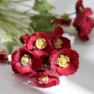 Captivating Red Silk Poppy Flowers for Stunning Event Decor