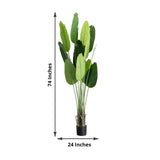 2 Pack | 6ft Faux Potted Bird of Paradise Plant