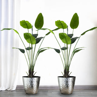 Enhance Your Home Decor with the 2 Pack Faux Potted Bird of Paradise Plant