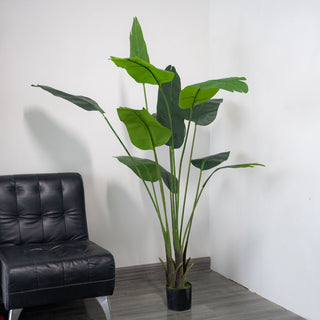 Add a Touch of Tropical Elegance with the 2 Pack | 5ft Faux Potted Bird of Paradise Plant