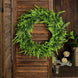 2 Pack | 22Inch Green Artificial Lifelike Boxwood Fern Mix Spring Wreaths