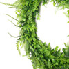 2 Pack | 22Inch Green Artificial Lifelike Boxwood Fern Mix Spring Wreaths#whtbkgd