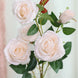 2 Bouquets | 33" Tall Blush/Rose Gold Artificial Silk Long Stem Rose Bush