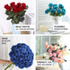 2 Bouquets | 33Inches Tall Purple Artificial Silk Rose Flower Bush Stems