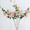 2 Stems | 38inch Tall Dusty Rose Artificial Silk Rose Flower Bouquet Bush#whtbkgd