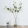 2 Stems | 38inch Tall Cream Artificial Silk Rose Flower Bouquet Bushes