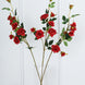 2 Stems | 38" Tall Artificial Red Rose Bouquet, Realistic Silk Flower Arrangements#whtbkgd
