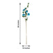 2 Stems | 38inch Tall Turquoise Artificial Silk Rose Flower Bouquet Bush