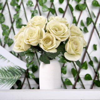 Champagne Artificial Velvet Rose Bouquet: The Perfect Touch of Elegance