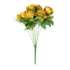 2 Bushes | 18inch Real Touch Gold Artificial Rose Flower Bouquet, Silk Long Stem Flower Arrangements