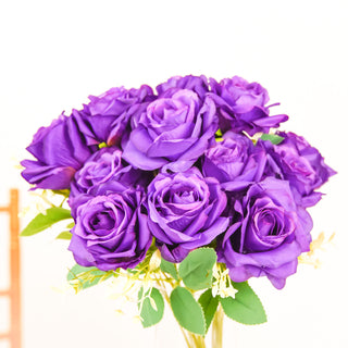 Elevate Your Décor with the Timeless Beauty of Silk Long Stem Purple Roses