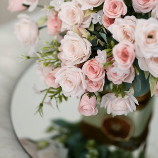 Versatile and Long-Lasting Artificial Silk Rose Flower Bouquet