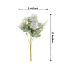 4 Bushes | 12inch Ivory Real Touch Artificial Silk Rose Flower Bouquet