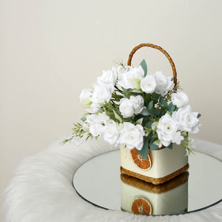 Bring Elegance to Any Setting with White Silk Rose Bouquets