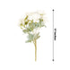 2 Bouquets | 17inch Ivory Real Touch Artificial Silk Rose Flower Bushes