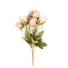 3 Pack | 13inch Dusty Rose Real Touch Silk Rose Bud Flower Bridal Bouquets