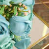 3 Pack | 13inch Dusty Blue Real Touch Silk Rose Bud Flower Bridal Bouquets