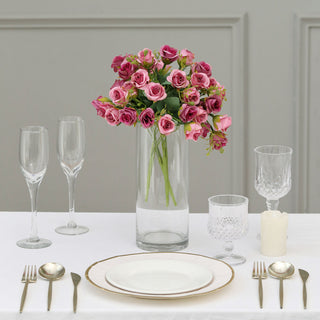 Real Touch Dusty Rose Flower Arrangements for Easy Elegance