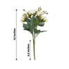 2 Pack | 12inch Ivory Artificial Open Rose Flower Arrangements