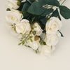 2 Pack | 12inch Ivory Artificial Open Rose Flower Arrangements