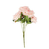 2 Bushes | 17inch Blush Rose Gold Premium Silk Jumbo Rose Flower Bouquet, Floral Arrangement#whtbkgd