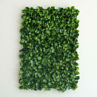 11 Sq ft. Green Boxwood Hedge Garden Wall Backdrop Mat - 4 Artificial Panels